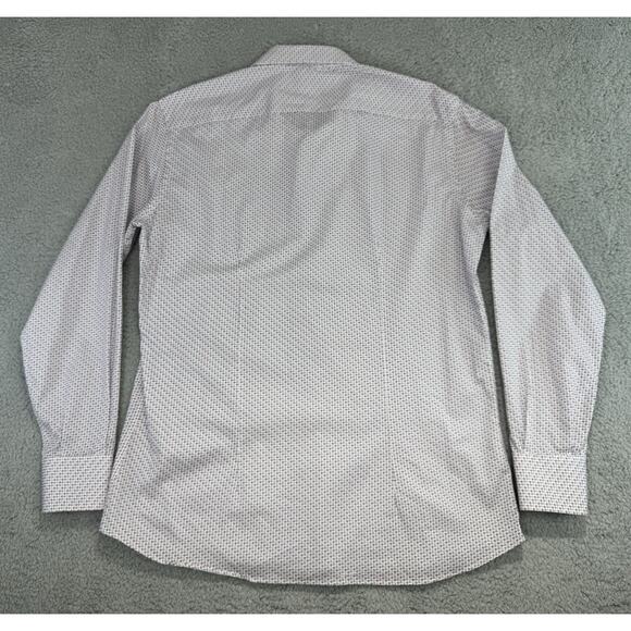 Umberto Carro Italy Positano Multicolor Geometric Print Casual Shirt Men 17/43 - Picture 5 of 15